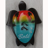 Magnet With Airbrushed, Handcarved From Sono Wood