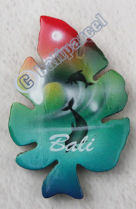 Magnet With Airbrushed, Handcarved From Albesia Wood