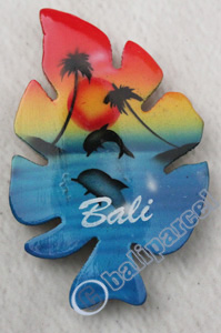 Magnet With Airbrushed, Handcarved From Albesia Wood