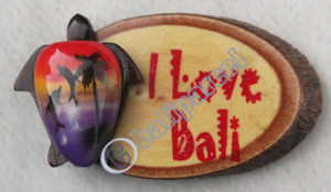 Slice Magnet Wood With Airbrushed