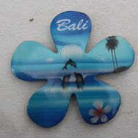 Magnet With Airbrushed, Handcarved From Albesia Wood