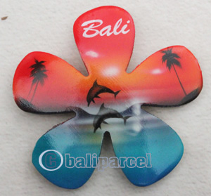Magnet With Airbrushed, Handcarved From Albesia Wood
