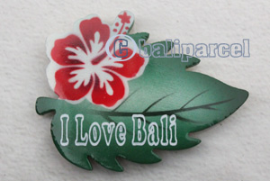 Magnet With Airbrushed, Handcarved From Albesia Wood