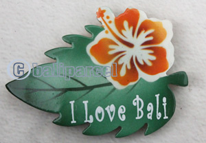 Magnet With Airbrushed, Handcarved From Albesia Wood