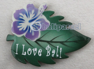 Magnet With Airbrushed, Handcarved From Albesia Wood