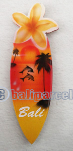 Magnet With Airbrushed, Handcarved From Albesia Wood