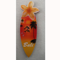 Magnet With Airbrushed, Handcarved From Albesia Wood