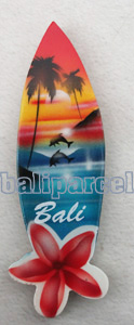 Magnet With Airbrushed, Handcarved From Albesia Wood