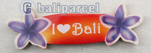 Magnet With Airbrushed, Handcarved From Albesia Wood