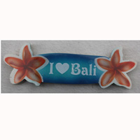 Magnet With Airbrushed, Handcarved From Albesia Wood