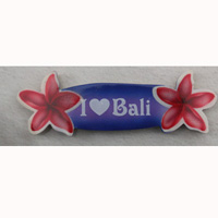 Magnet With Airbrushed, Handcarved From Albesia Wood
