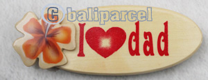 Magnet With Airbrushed, Handcarved From Albesia Wood