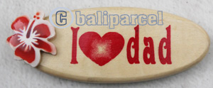 Magnet With Airbrushed, Handcarved From Albesia Wood