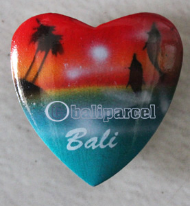 Magnet With Airbrushed, Handcarved From Albesia Wood