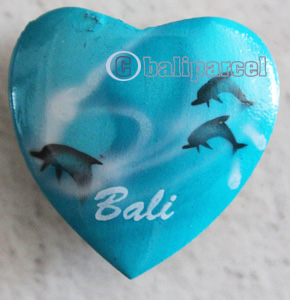 Magnet With Airbrushed, Handcarved From Albesia Wood