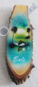 Slice Magnet Wood With Airbrushed