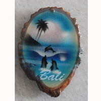 Slice Magnet Wood With Airbrushed