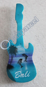 Magnet With Airbrushed, Handcarved From Albesia Wood