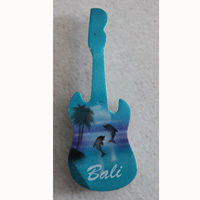 Magnet With Airbrushed, Handcarved From Albesia Wood