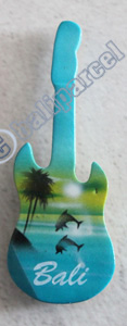 Magnet With Airbrushed, Handcarved From Albesia Wood