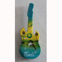 Magnet With Airbrushed, Handcarved From Albesia Wood