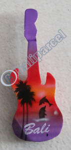 Magnet With Airbrushed, Handcarved From Albesia Wood