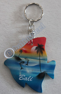 Airbrushed Keychains, Made From Wood