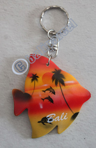 Airbrushed Keychains, Made From Wood