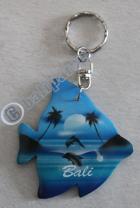 Airbrushed Keychains, Made From Wood