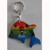 Airbrushed Keychains, Made From Wood