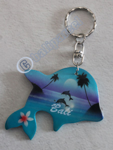 Airbrushed Keychains, Made From Wood