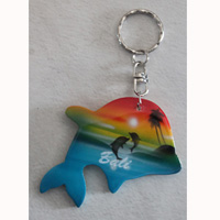 Airbrushed Keychains, Made From Wood