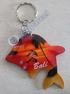 Airbrushed Keychains, Made From Wood
