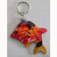 Airbrushed Keychains, Made From Wood