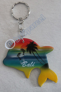 Airbrushed Keychains, Made From Wood