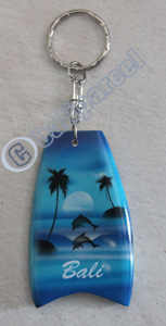 Airbrushed Keychains, Made From Wood