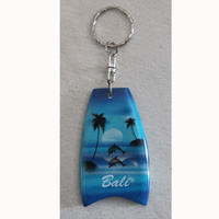 Airbrushed Keychains, Made From Wood