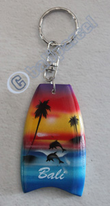 Airbrushed Keychains, Made From Wood