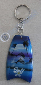 Airbrushed Keychains, Made From Wood