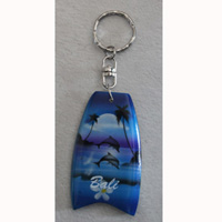 Airbrushed Keychains, Made From Wood