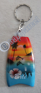 Airbrushed Keychains, Made From Wood