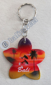 Airbrushed Keychains, Made From Wood
