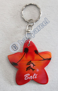 Airbrushed Keychains, Made From Wood