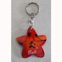 Airbrushed Keychains, Made From Wood