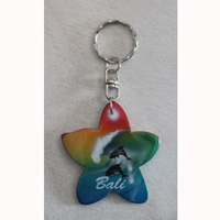 Airbrushed Keychains, Made From Wood