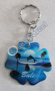 Airbrushed Keychains, Made From Wood