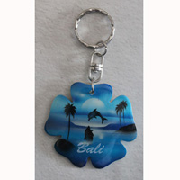 Airbrushed Keychains, Made From Wood
