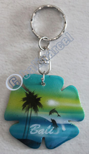 Airbrushed Keychains, Made From Wood