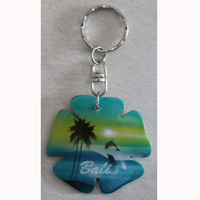 Airbrushed Keychains, Made From Wood