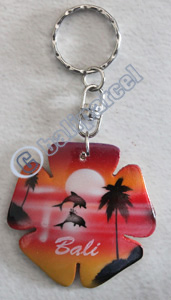 Airbrushed Keychains, Made From Wood